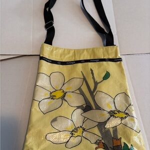 Rebagz Yellow Floral Crossbody Bag